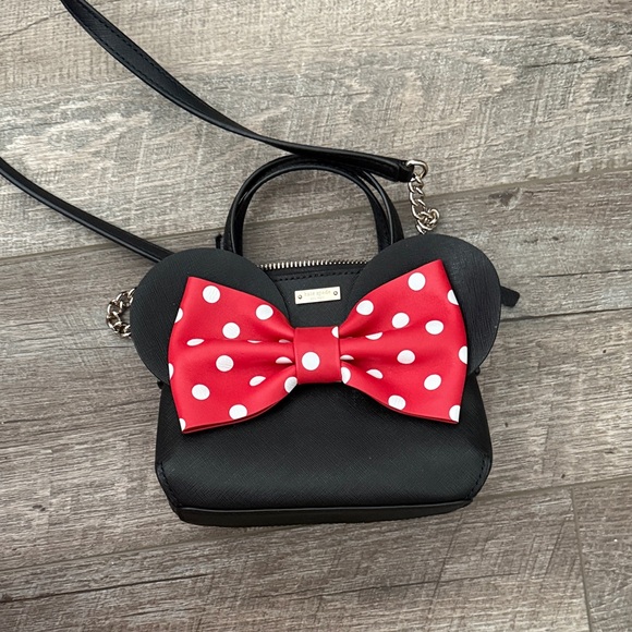 kate spade Handbags - Kate Spade Black Bag with Red Minnie Bag